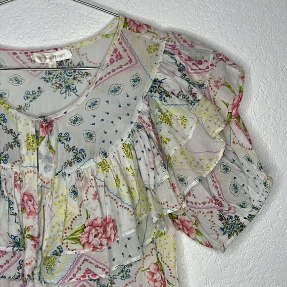 LoveShackFancy Amora Top Medium in Magic Light  Revolve - Picture 5 of 14